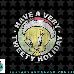 looney tunes christmas tweety bird a very tweety holiday png, sublimation, digital download