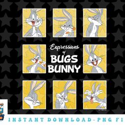 looney tunes bugs bunny many expressions box up png, sublimation, digital download