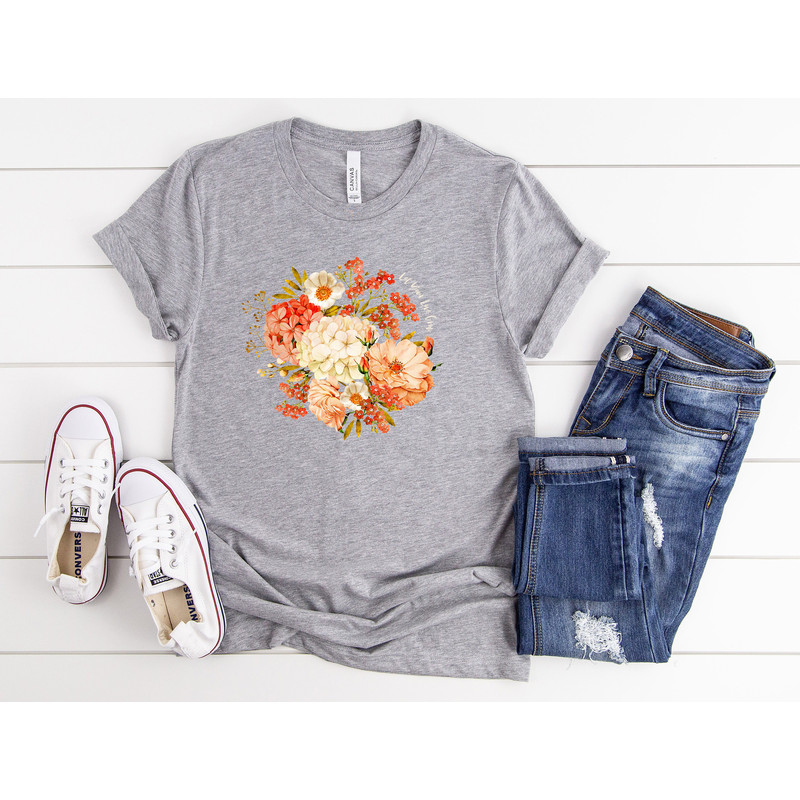 Let Your Love Grow Tee, Floral T-shirt, Bohemian Style Shirt, Butterfly Shirt, Trending Right Now, Women's Graphic T-shirt, Love Tee - 3.jpg