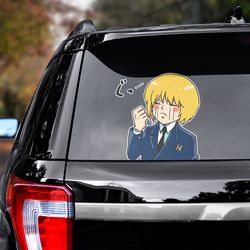hunter x hunter sticker, kurapika decal, anime decal, anime sticker, manga decal, hunter x hunter decal for car