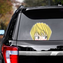 hunter x hunter sticker, hunter x hunter decal for car, kurapika decal, anime decal, manga decal, anime sticker