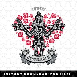 looney tunes dia de los muertos despicable daffy halloween png, sublimation, digital download