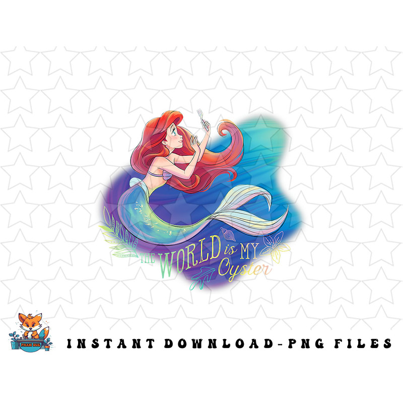 Disney The Little Mermaid Ariel World is My Oyster png, sublimation, digital download png, sublimation, digital download.jpg