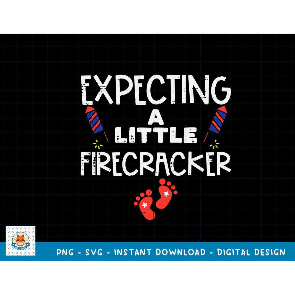 Expecting Firecracker 4th Of July Pregnancy Announcement T-Shirt copy.jpg