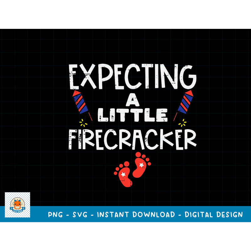 Expecting Firecracker 4th Of July Pregnancy Announcement T-Shirt copy.jpg
