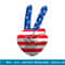 Fourth Of July Shirts For Kids American Flag Peace Hand Sign T-Shirt copy.jpg