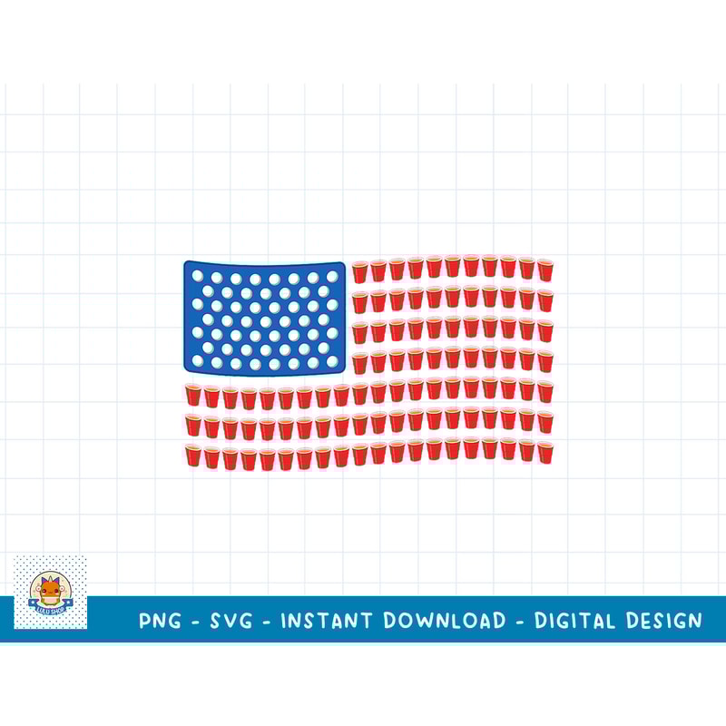 Funny 4th of July Beer Pong American Flag T-Shirt copy.jpg