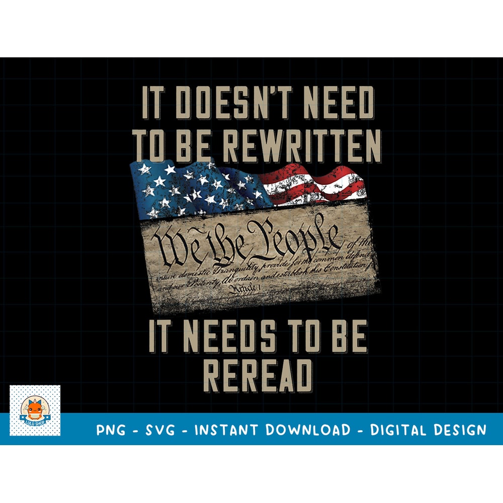 It Doesn't Need To Be Rewritten It Needs to be Reread T-Shirt copy.jpg
