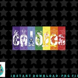 looney tunes colorful character group panels png, sublimation, digital download