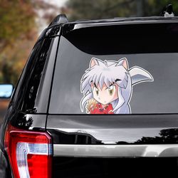 inuyasha sticker, inuyasha decal for car, manga car decal, anime decal, anime sticker, manga decal