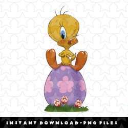 looney tunes easter egg tweety wink png, sublimation, digital download