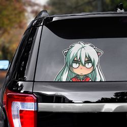 inuyasha decal for car, inuyasha sticker, anime decal, anime sticker, manga decal, manga car decal