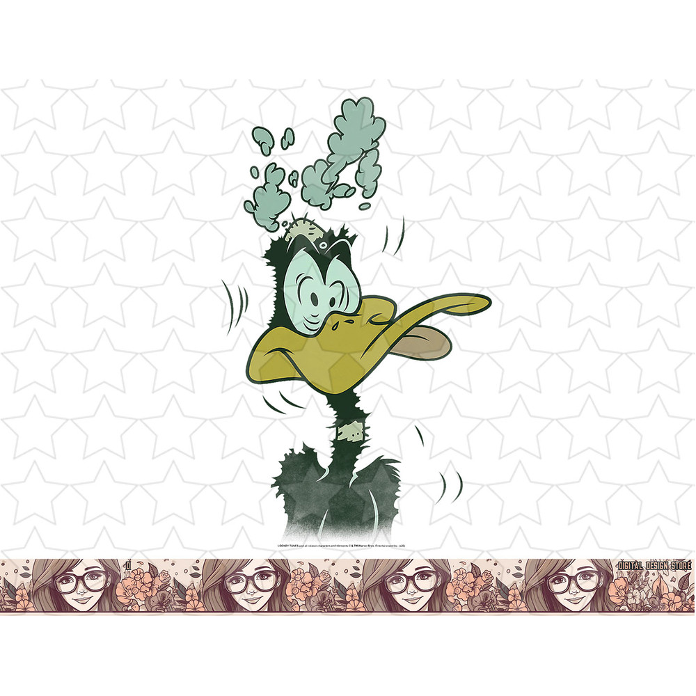 Looney Tunes Daffy Duck Explosion Portrait png, sublimation, digital download .jpg