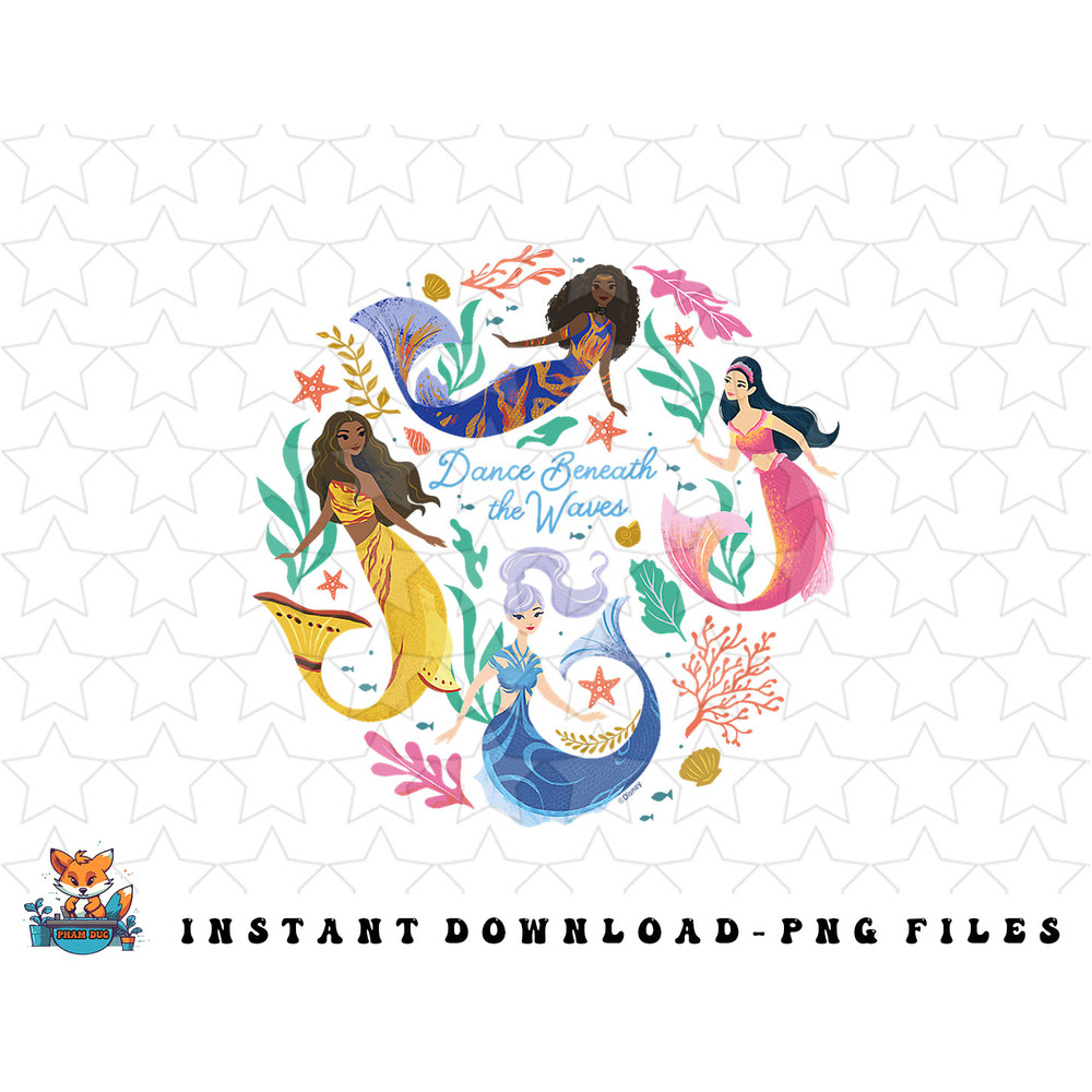 Disney The Little Mermaid Dance Beneath the Waves png, sublimation, digital download.jpg