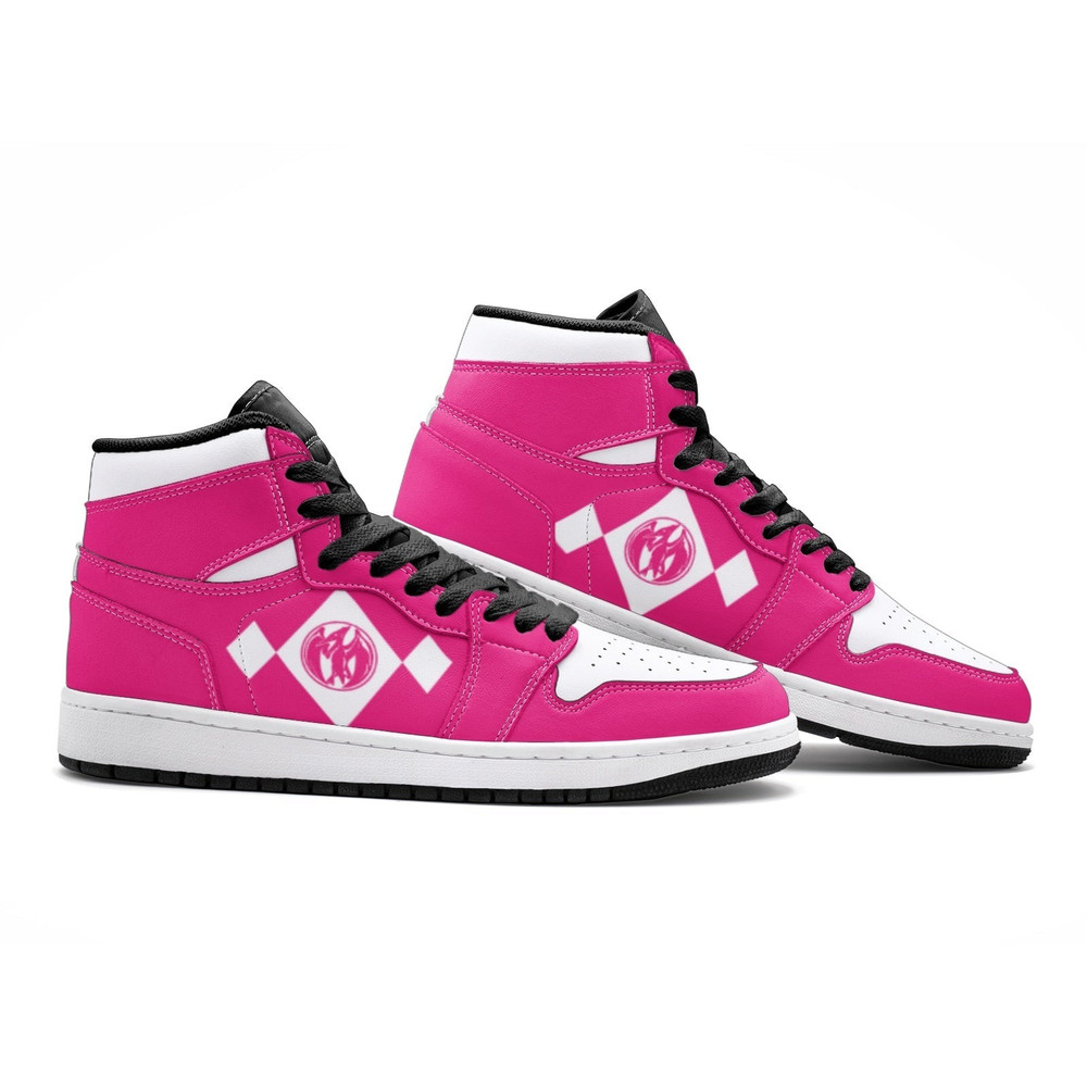 Power Rangers Pink JD1 Shoes, Power Rangers Pink Jordan 1 Shoes, Power Rangers Pink Shoes, Power Rangers Pink Sneakers
