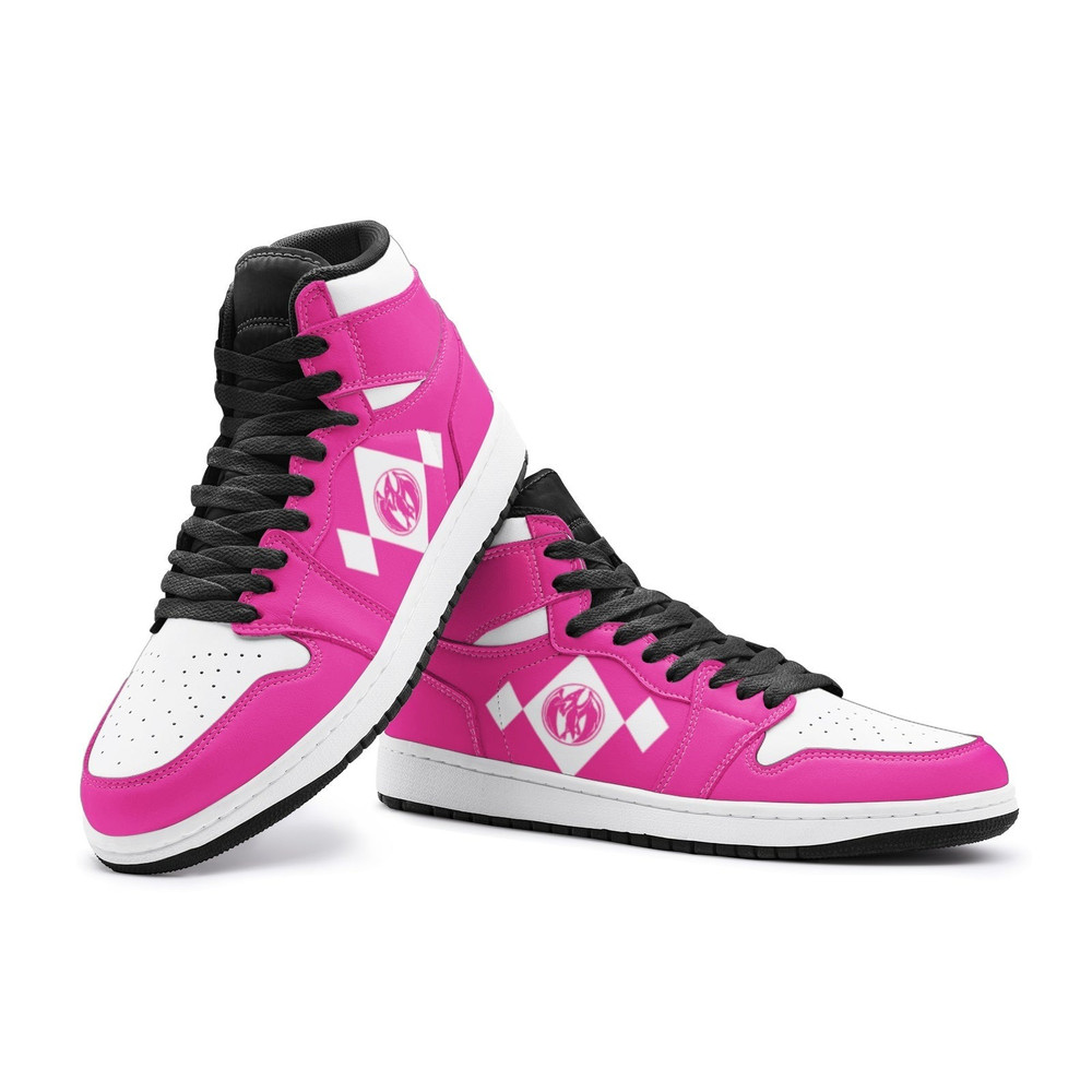 Power Rangers Pink JD1 Shoes, Power Rangers Pink Jordan 1 Shoes, Power Rangers Pink Shoes, Power Rangers Pink Sneakers