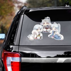 manga decal, inuyasha sticker, manga car decal, anime decal, anime sticker, inuyasha decal for car