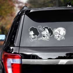 inuyasha sticker, inuyasha decal for car, manga car decal, anime decal, anime sticker, japanese manga decal