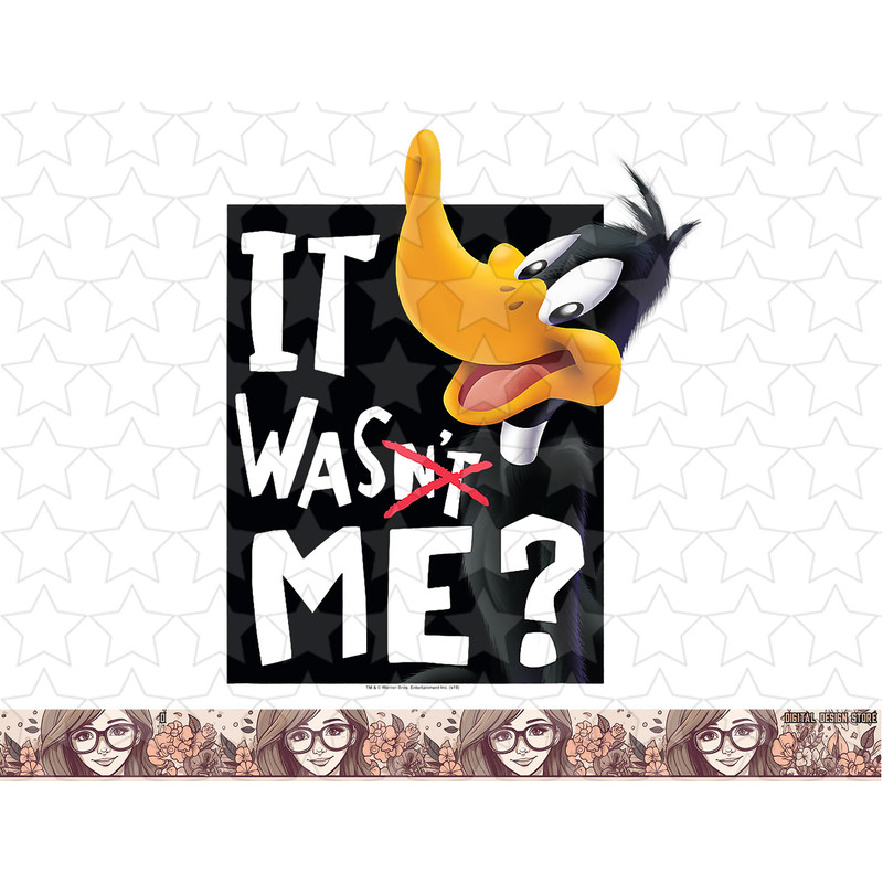 Looney Tunes Daffy Duck It Was Me png, sublimation, digital download .jpg