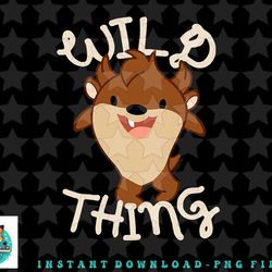 looney tunes cute taz wild thing png, sublimation, digital download