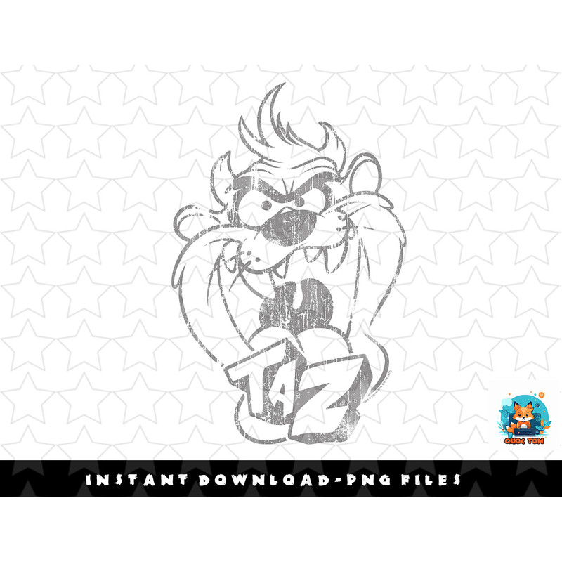 Looney Tunes Faded Taz png, sublimation, digital download.jpg