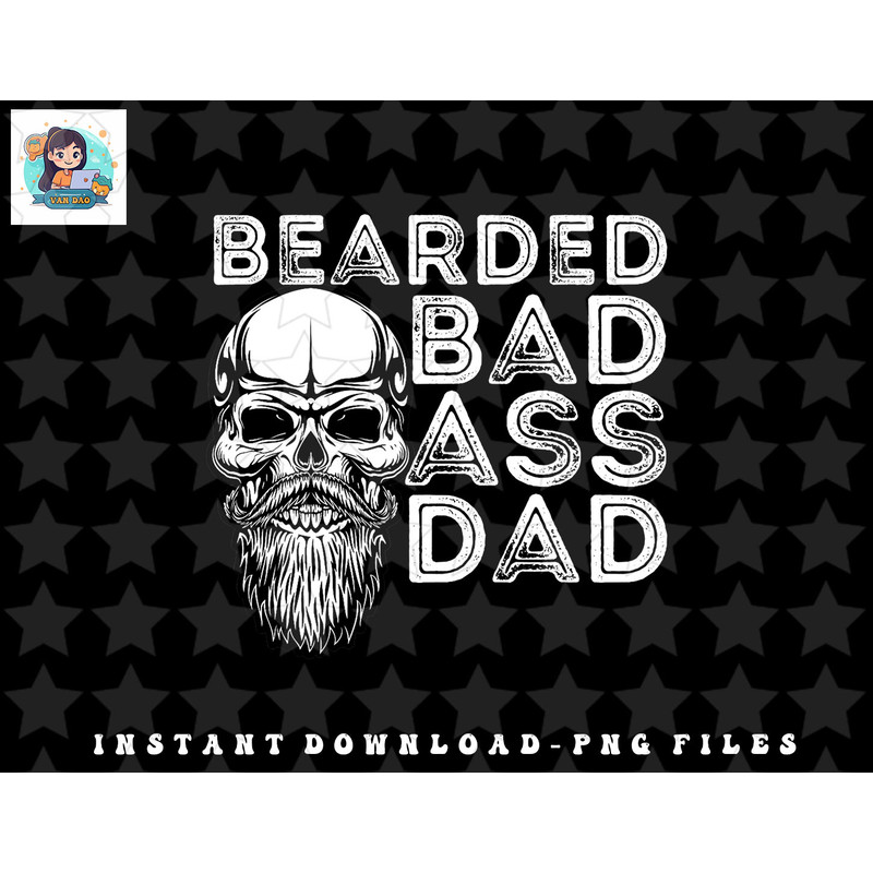 Mens Bearded Dad Father - Funny Beard Lover & Facial Hair png, sublimation, digital download.jpg