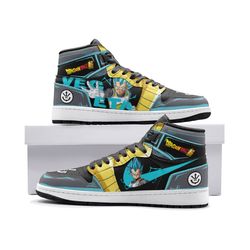 vegeta super saiyan blue dragon ball super jd1 shoes, vegeta super saiyan blue dragon ball super jordan 1 shoes,