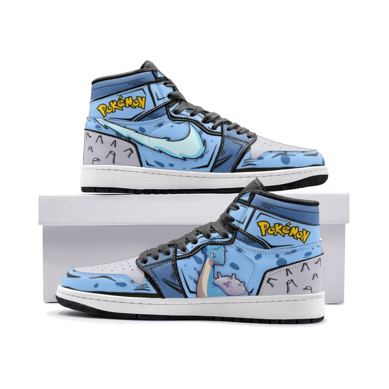 Lapras Pokemon JD1 Shoes, Lapras Pokemon Jordan 1 Shoes, Lapras Pokemon Shoes, Lapras Shoes, Pokemon Sneaker