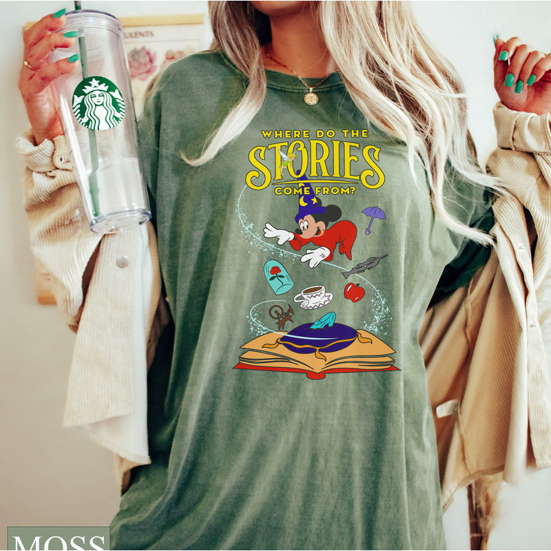 Comfort Colors Disney Fantasia Tee, Fantasia Sorcerer Mickey Shirt, Disney Princess Birthday, Disney Hollywood Studios, Disneyland Trip Gift - 5.jpg