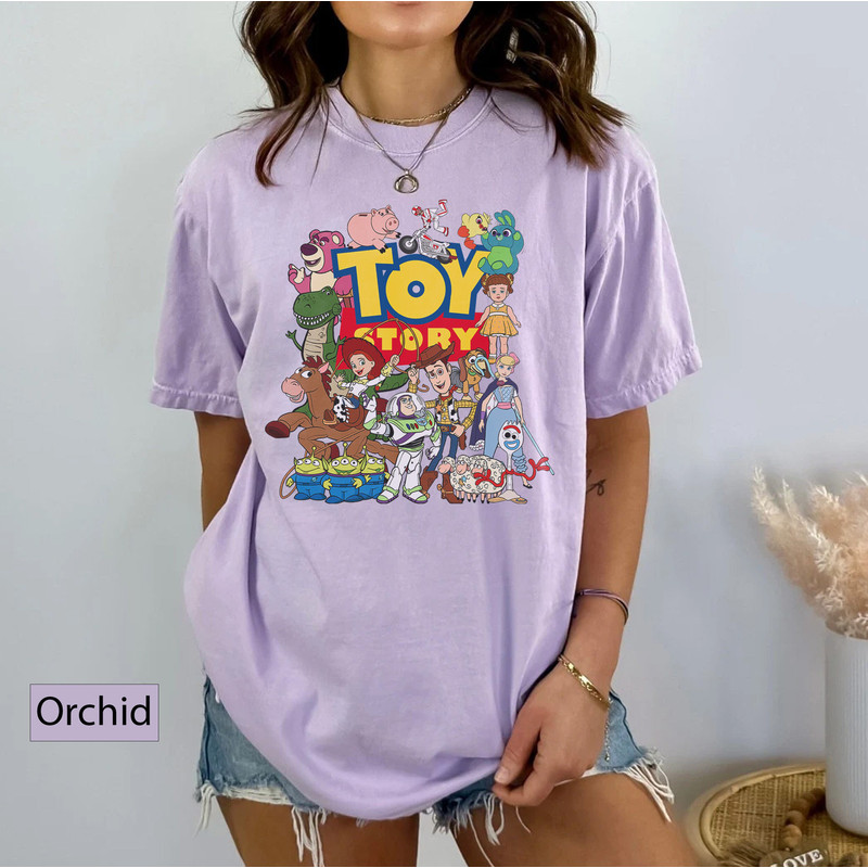 Comfort Colors Disney Pixar Toy Story Characters Tee, WDW Magic Kingdom Shirt, Toy Story Family Birthday Boy Girl Gifts, Buzz Woody Aliens - 3.jpg