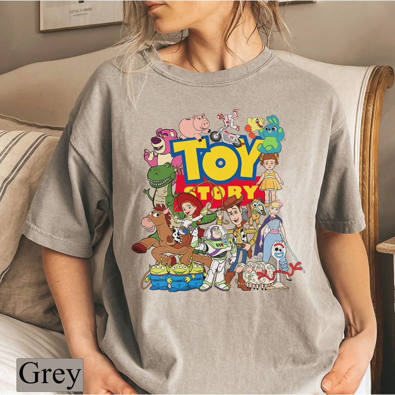 Comfort Colors Disney Pixar Toy Story Characters Tee, WDW Magic Kingdom Shirt, Toy Story Family Birthday Boy Girl Gifts, Buzz Woody Aliens - 5.jpg