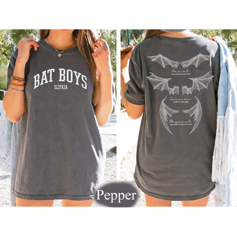 Comfort Colors Tee The Bat Boys Tee, Retro Bat Boys Crew Shirt, Vintage Acotar Shirt, Bookish Shirt, The Bat Boys Fan Club, Gift for him - 2.jpg