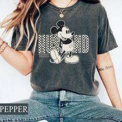 custom disney mickey comfort colors tee, disney charact