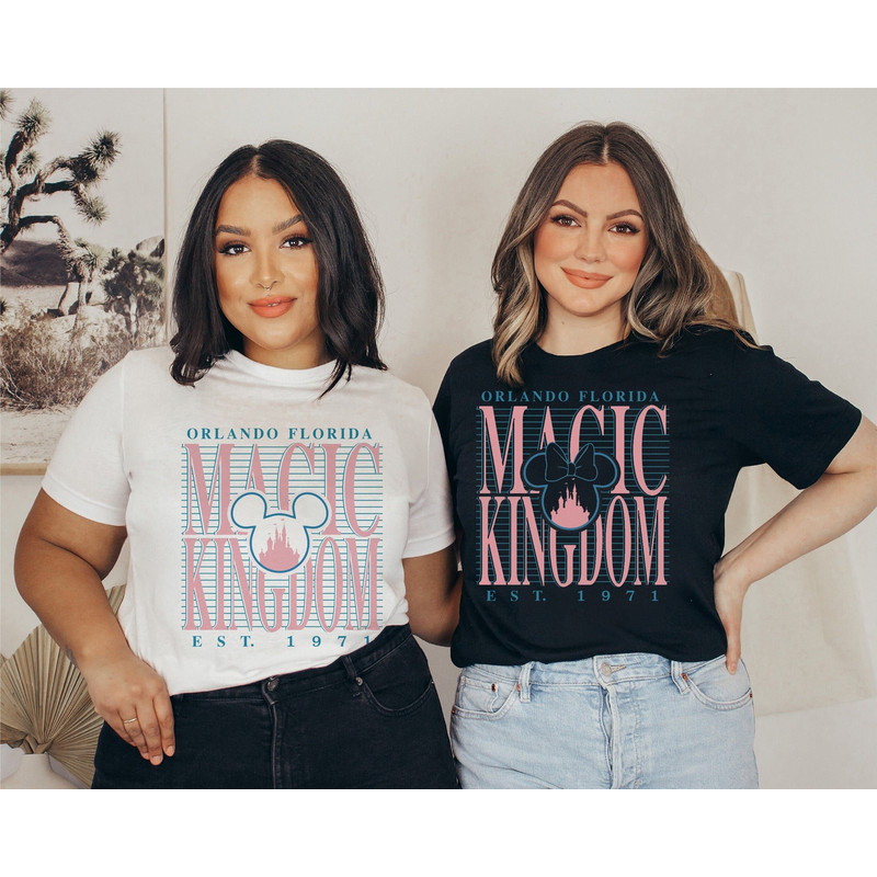 Disney Magic Kingdom 1971 Tee, Mickey Minnie Head Shirt, Disney Shirt for Friends, Family Vacation Shirt, Disney Birthday Gift, Disney Trip - 1.jpg