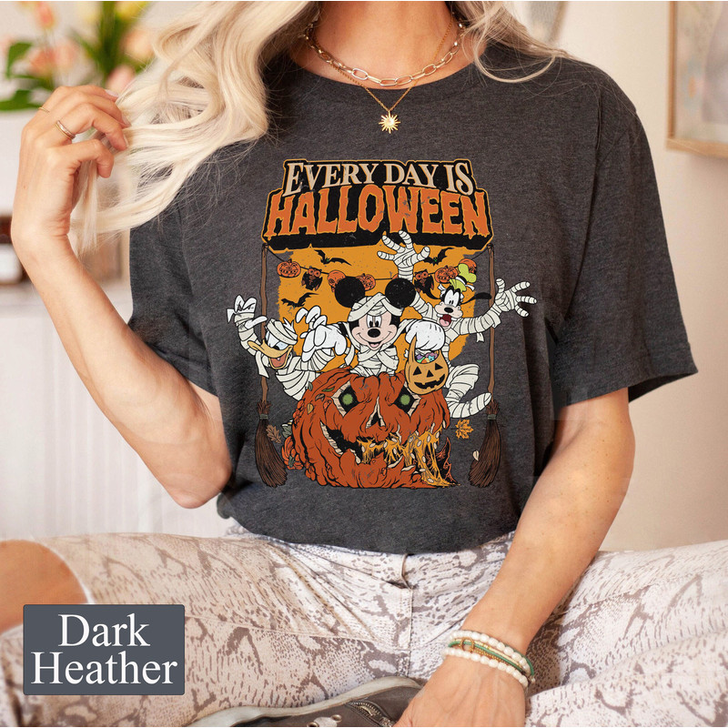 Disney Mickey and Friends Everyday is Halloween Pumpkin Spice Shirt, Retro Disney Halloween Shirt, Spooky Season Shirt, Trick or Treat Shirt - 3.jpg