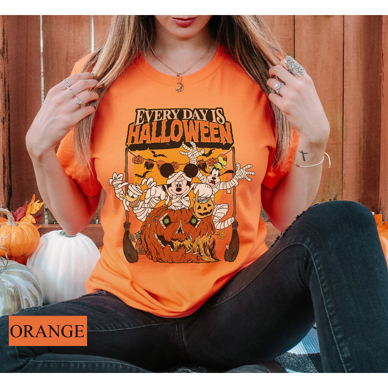 Disney Mickey and Friends Everyday is Halloween Pumpkin Spice Shirt, Retro Disney Halloween Shirt, Spooky Season Shirt, Trick or Treat Shirt - 5.jpg