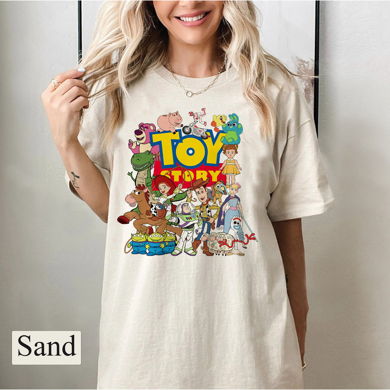 Disney Pixar Toy Story Characters Tee, WDW Magic Kingdom Shirt, Toy Story Birthday Boy Girl Gifts, Buzz Woody Aliens, Disney Family Matching - 2.jpg