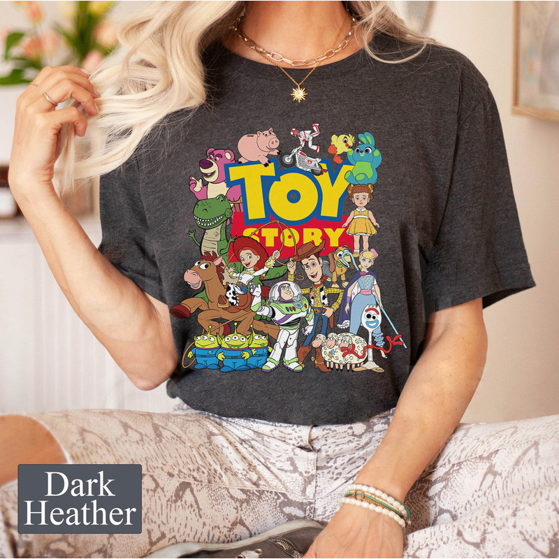 Disney Pixar Toy Story Characters Tee, WDW Magic Kingdom Shirt, Toy Story Birthday Boy Girl Gifts, Buzz Woody Aliens, Disney Family Matching - 4.jpg