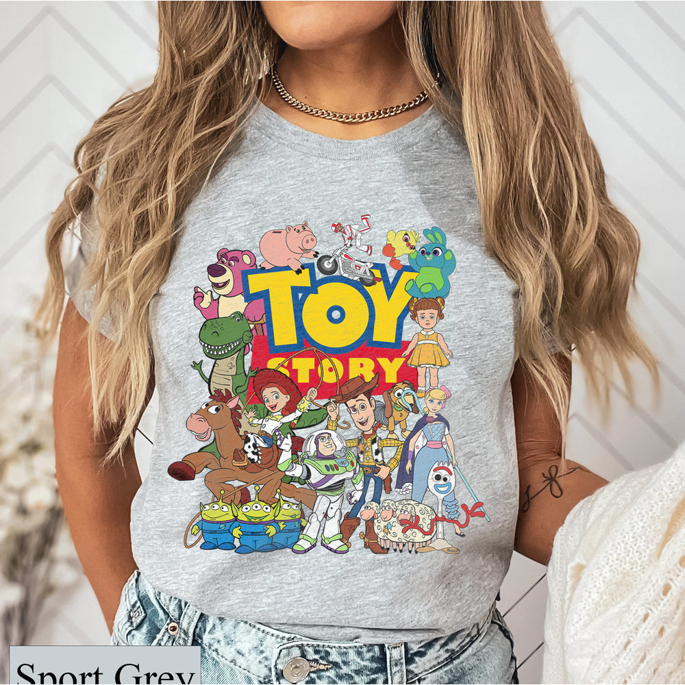Disney Pixar Toy Story Characters Tee, WDW Magic Kingdom Shirt, Toy Story Birthday Boy Girl Gifts, Buzz Woody Aliens, Disney Family Matching - 5.jpg