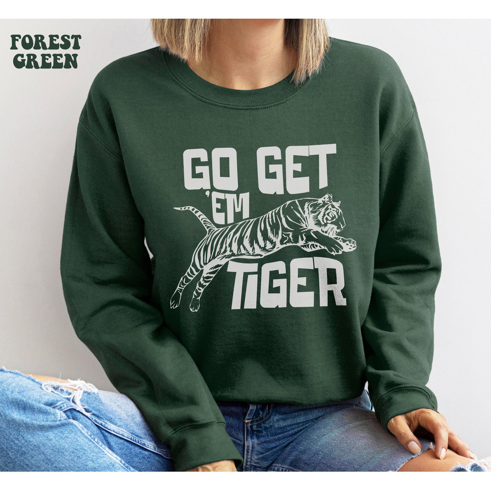 Go Get Em' Tiger Shirt, Tiger Graphic Tee, Tiger Tee Boho Shirt, Funny Animal Shirt, Tiger Aesthetic Clothing, Encouragement Shirt Women - 5.jpg