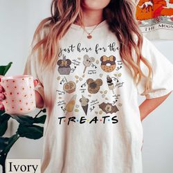 just here for the treats comfort colors tee, disney mic