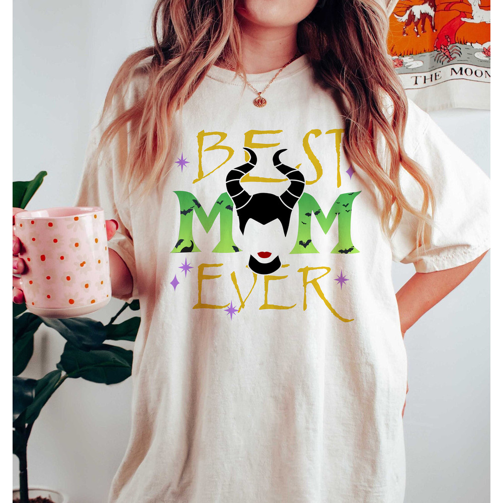 Maleficent Best Mom Ever Comfort Colors Tee, Disney Maleficent Shirt, Disney Villain Shirt, Disney Mama Shirt, Disney Family Shirt, Bad Girl - 2.jpg