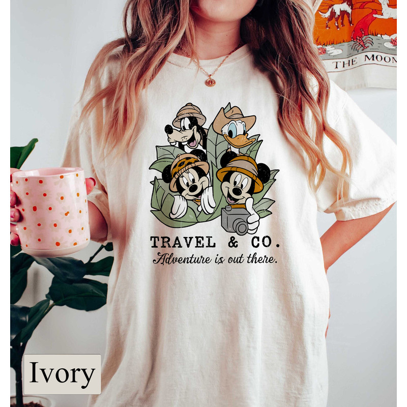 Mickey and Friends Animal Kingdom Comfort Colors Tee, Travel & Co Shirt, Mickey and Co Shirt, Disneyland Shirt, Disney Vacay Shirt - 2.jpg