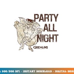 gremlins party all night  png, sublimation