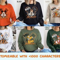 personalize vintage disney mickey and friends halloween