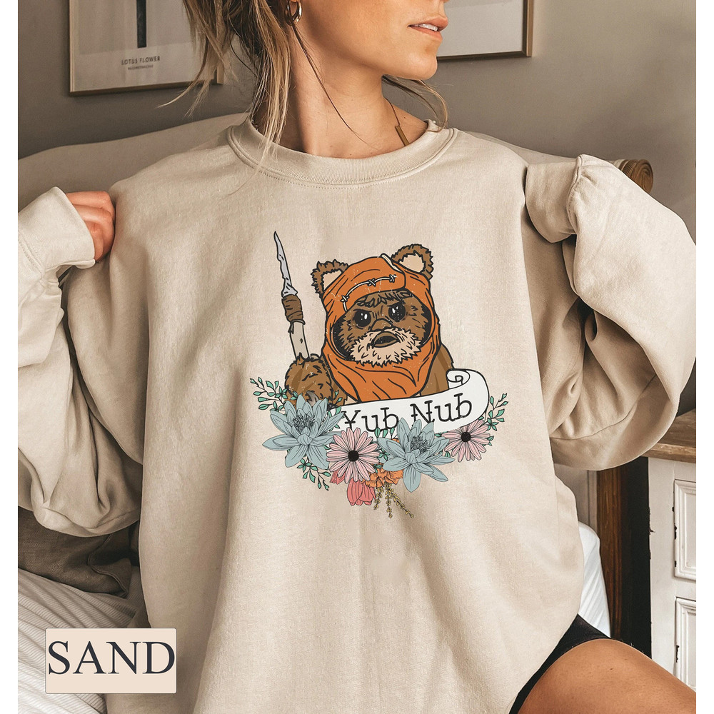 Retro Star Wars Wicket Ewok Endor Yub Nub Floral Shirt, Star Wars Family Shirt, Star Wars Birthday Shirt, May The 4th Be With You Shirt - 1.jpg