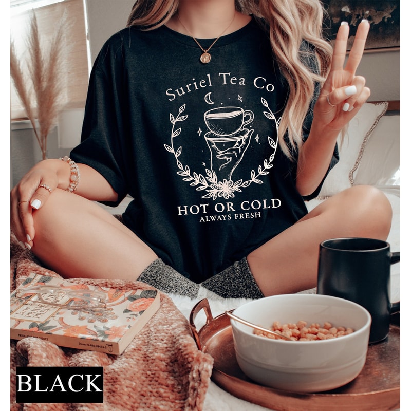 Suriel Tea Co Comfort, Acotar Shirt, Bookish Shirt, SJM Library Sweatshirt, A Court of Thorns and Roses Shirt, Velaris Shirt, Reader Gifts - 4.jpg