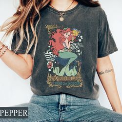 vintage little mermaid comfort colors, disney ariel shi