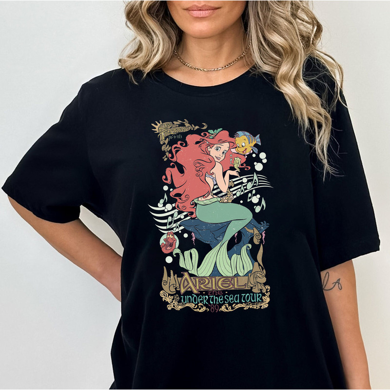 Vintage Little Mermaid Shirt, Disney Ariel Shirt, Disney Princess Shirt, Disney Aesthetic, Disney Shirt Women, Magic Kingdom, Birthday Gift - 4.jpg