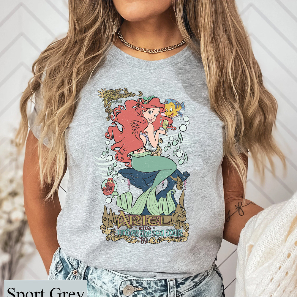 Vintage Little Mermaid Shirt, Disney Ariel Shirt, Disney Princess Shirt, Disney Aesthetic, Disney Shirt Women, Magic Kingdom, Birthday Gift - 5.jpg